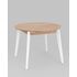 Купить Обеденная группа стол Rondo дуб/белый, 4 стула Style DSW бежевый, Цвет: Бежевый-3, фото 2