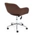 Купить Компьютерное кресло MODENA хром флок , коричневый, 6 коричневый/хромированный металл, Цвет: коричневый, фото 3