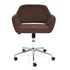 Купить Компьютерное кресло MODENA хром флок , коричневый, 6 коричневый/хромированный металл, Цвет: коричневый, фото 5