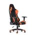 Купить Кресло Barneo K-50 черная сетка оранжевые вставки, газлифт 3кл, реклайнер игровое черный/черный, Цвет: оранжевый