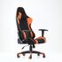 Купить Кресло Barneo K-50 черная сетка оранжевые вставки, газлифт 3кл, реклайнер игровое черный/черный, Цвет: оранжевый, фото 3