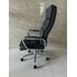 Купить Кресло Barneo K-424 серая кожа, газлифт 3кл серый/металл, Цвет: серый, фото 7