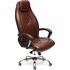 Купить Кресло офисное Boss люкс СH коричневый, хром, Цвет: коричневый/хром