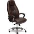 Купить Кресло офисное Boss люкс СH темно-коричневый, хром, Цвет: темно-коричневый/хром