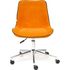 Купить Стул офисный Style флок оранжевый, хром, Цвет: оранжевый/серый/хром, фото 2