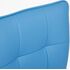 Купить Стул офисный Zero экокожа голубой, хром, Цвет: голубой/хром, фото 6