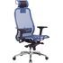 Купить Кресло офисное Samurai S-3.04 синий, хром, Цвет: синий/хром