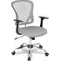 Купить Кресло компьютерное H-8369F серый, хром, Цвет: серый/хром