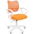 Купить Кресло компьютерное Chairman 450 LT white оранжевый, белый, Цвет: оранжевый/белый