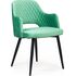 Купить Стул-кресло William нефритово-зеленый, черный, Цвет: нефритово-зеленый