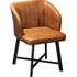 Купить Стул-кресло Loft экокожа коричневый, черный, Цвет: коричневый