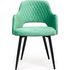 Купить Стул-кресло William нефритово-зеленый, черный, Цвет: нефритово-зеленый, фото 2