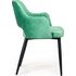 Купить Стул-кресло William нефритово-зеленый, черный, Цвет: нефритово-зеленый, фото 5
