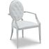 Купить Стул-кресло Y110B белый, хром, Цвет: белый