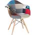 Купить Стул-кресло DAW пэчворк мультиколор, светлое дерево, Цвет: мультиколор/201