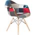 Купить Стул-кресло DAW пэчворк мультиколор, светлое дерево, Цвет: мультиколор/201, фото 3