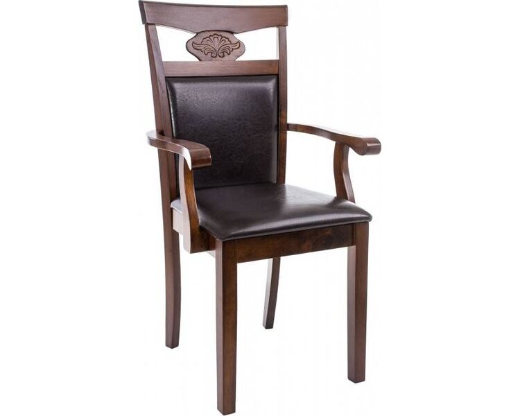 Купить Стул-кресло Luiza коричневый, ореховый, Цвет: коричневый