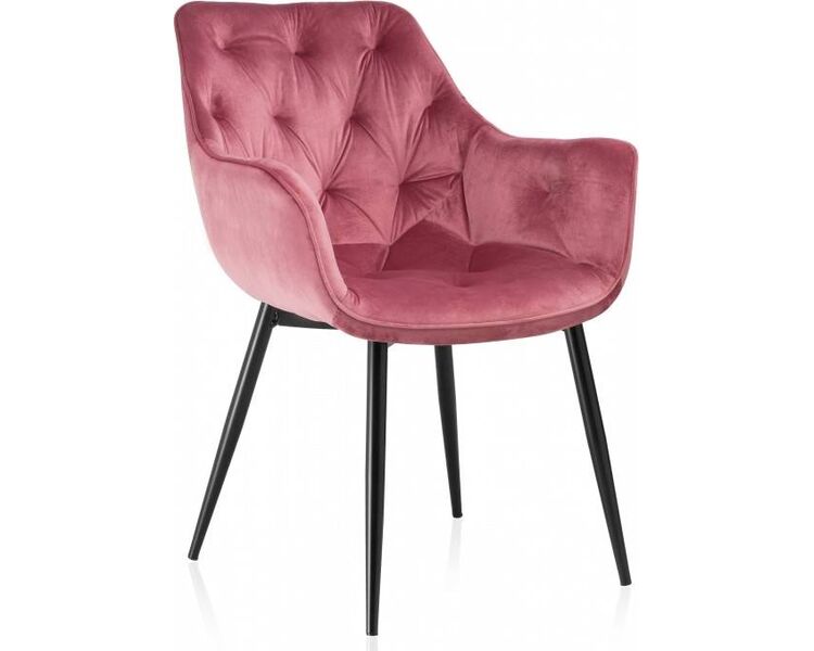 Купить Стул-кресло Remo розовый, черный, Цвет: розовый