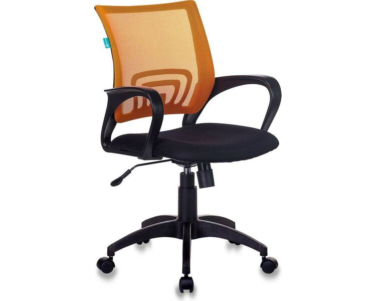 Купить Кресло офисное Бюрократ CH-695N оранжевый, Цвет: оранжевый/черный
