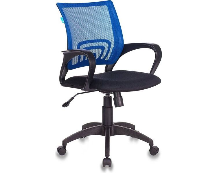 Купить Кресло офисное Бюрократ CH-695N синий, Цвет: синий/черный
