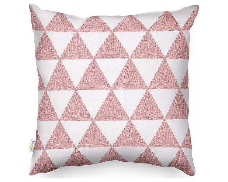 Купить Подушка декоративная Triangle розовый, Цвет: розовый