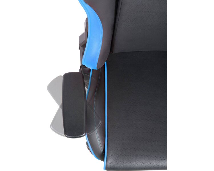 Купить Кресло игровое Tesoro Alphaeon S1 TS-F715 черный/голубой, Цвет: черный/голубой, фото 9