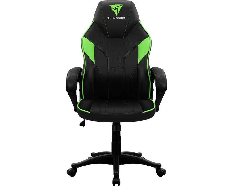 Купить Кресло игровое ThunderX3 EC1 зеленый, Цвет: черный/зеленый, фото 2