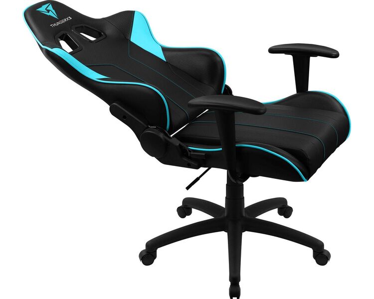 Купить Кресло игровое ThunderX3 EC3 голубой, Цвет: черный/голубой, фото 6