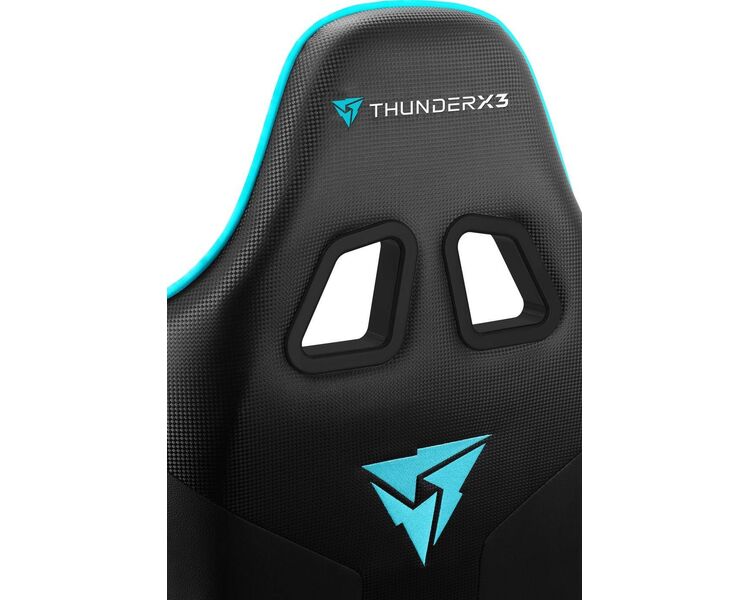 Купить Кресло игровое ThunderX3 EC3 голубой, Цвет: черный/голубой, фото 9