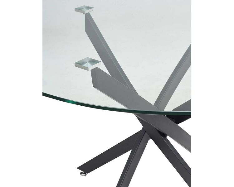 Купить Стол Petal круглый, металл, закаленное стекло, 110 x 110 см, фото 2