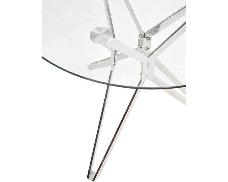 Купить Стол Riga круглый, металл, закаленное стекло, 90 x 90 см, фото 4