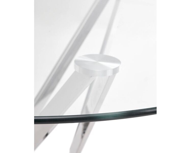 Купить Стол Riga круглый, металл, закаленное стекло, 90 x 90 см, фото 5