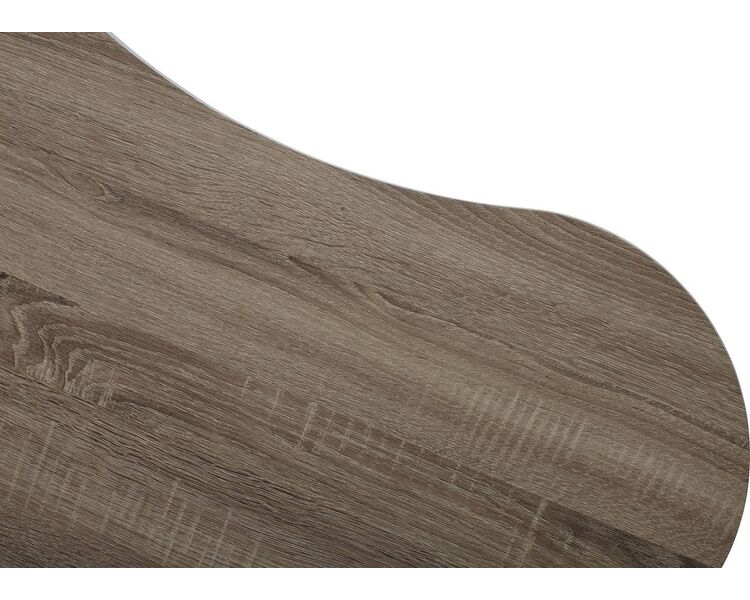 Купить Стол журнальный Wood61 овальный, металл, ЛМДФ, 122 x 67 см, Варианты цвета: дуб серо-коричневый винтажный, фото 2