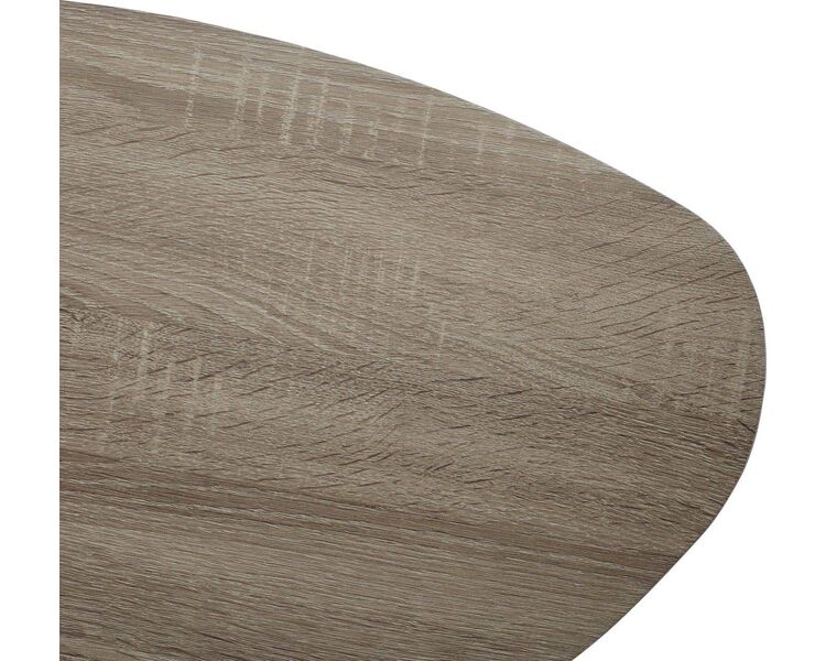 Купить Стол журнальный Wood84 треугольный, металл, ЛМДФ, 60 x 40 см, Варианты цвета: дуб серо-коричневый винтажный, фото 2