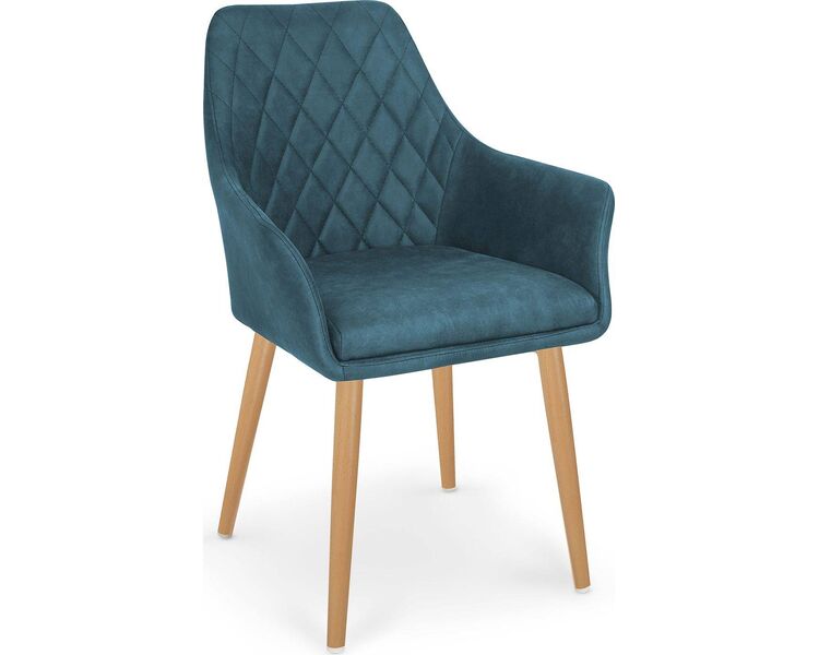 Купить Стул-кресло Halmar K287 темно-синий, бежевый, Цвет: темно-синий