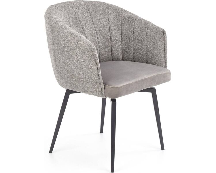 Купить Стул-кресло Halmar K378 серый, черный, Цвет: серый