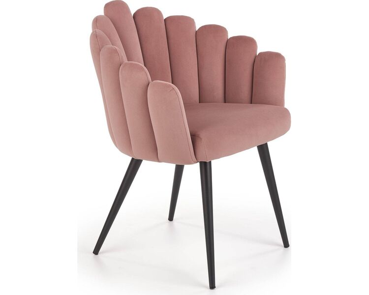Купить Стул-кресло Halmar K410 розовый, черный, Цвет: розовый