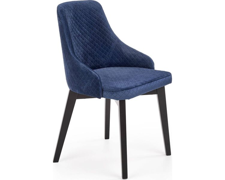 Купить Стул-кресло Halmar Toledo 3 синий, черный, Цвет: синий