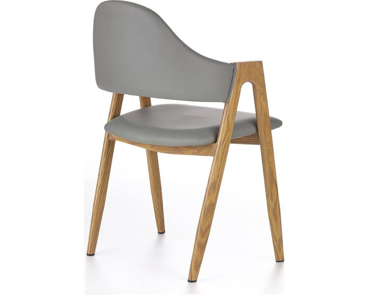 Купить Стул-кресло Halmar K247 серый, дуб медовый, Цвет: серый, фото 2