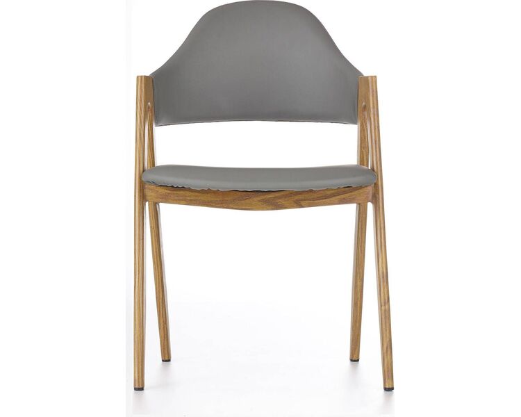Купить Стул-кресло Halmar K247 серый, дуб медовый, Цвет: серый, фото 4