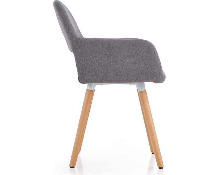 Купить Стул-кресло Halmar K283 серый, светлое дерево, Цвет: серый, фото 2