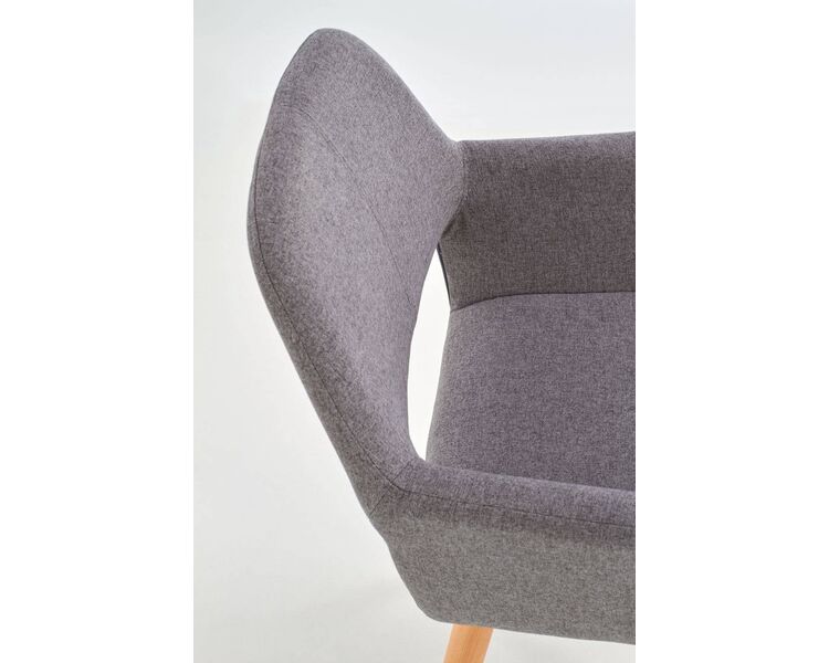 Купить Стул-кресло Halmar K283 серый, светлое дерево, Цвет: серый, фото 9