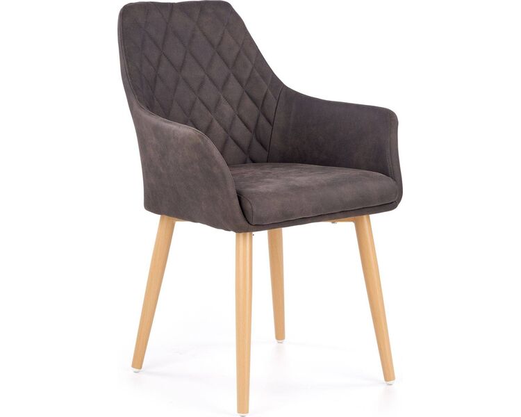 Купить Стул-кресло Halmar K287 темно-коричневый, бежевый, Цвет: темно-коричневый