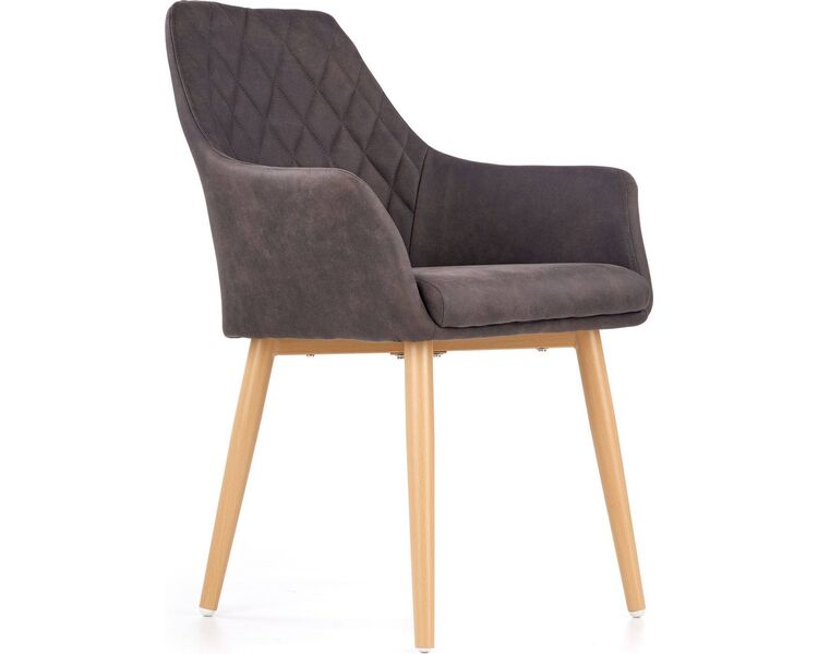Купить Стул-кресло Halmar K287 темно-коричневый, бежевый, Цвет: темно-коричневый, фото 4