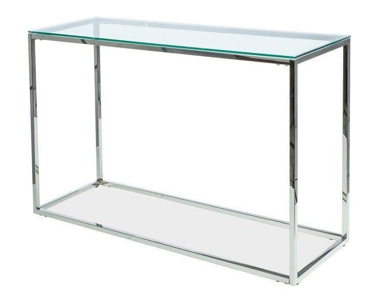 Купить Консоль Signal Hilton C прямоугольный, металл, закаленное стекло, 120 x 40 см, Варианты цвета: прозрачный
