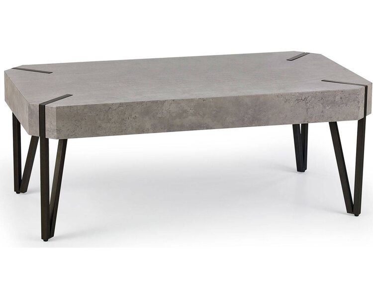 Купить Стол журнальный Halmar Emily прямоугольный серый, металл, ЛМДФ, 110 x 60 см, Варианты цвета: бетон