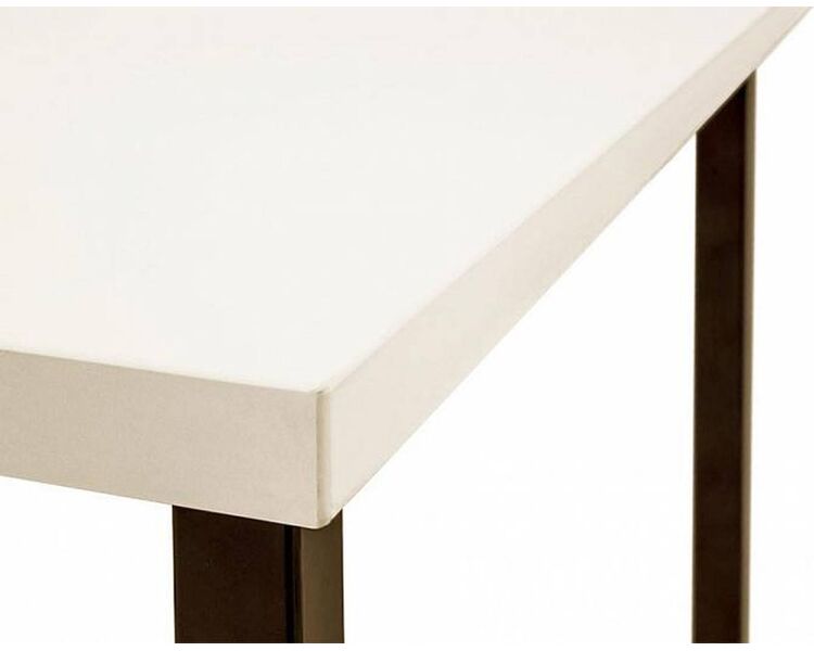 Купить Стол Board 120x50 черные ножки прямоугольный, металл, ЛДСП, 120 x 50 см, Варианты цвета: белый, фото 4