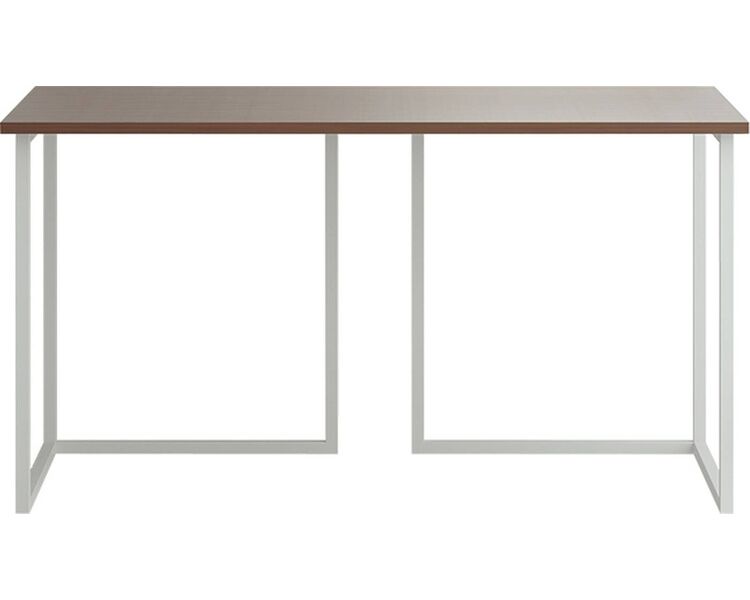 Купить Стол Board 140x70 белые ножки прямоугольный, металл, ЛДСП, 140 x 70 см, Варианты цвета: Индийский Эбони, фото 2
