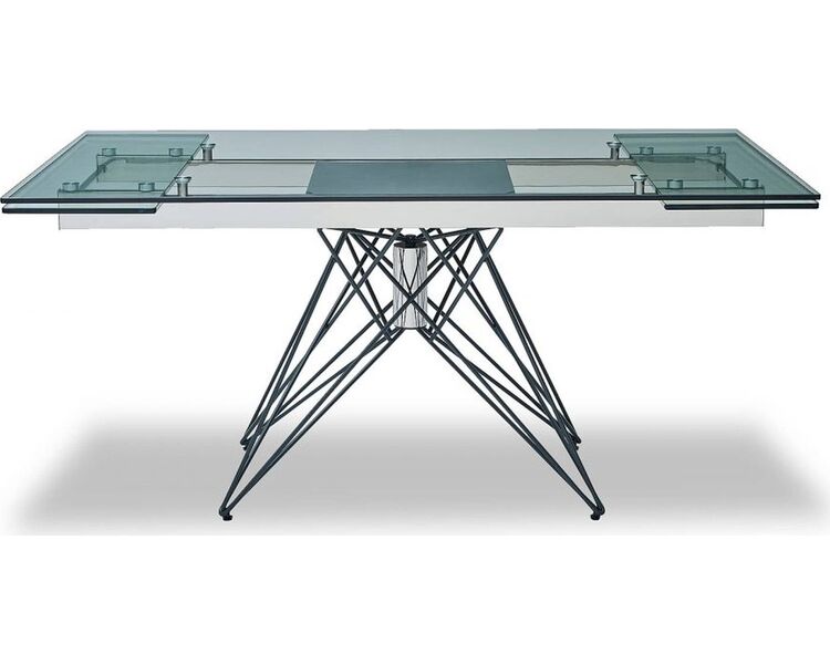 Купить Стол T041 прямоугольный, металл, стекло, 160 x 90 см, Варианты размера: 160