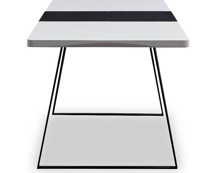 Купить Стол DT-93 прямоугольный, металл, МДФ, 154 x 80 см, Варианты цвета: белый/черный, фото 3